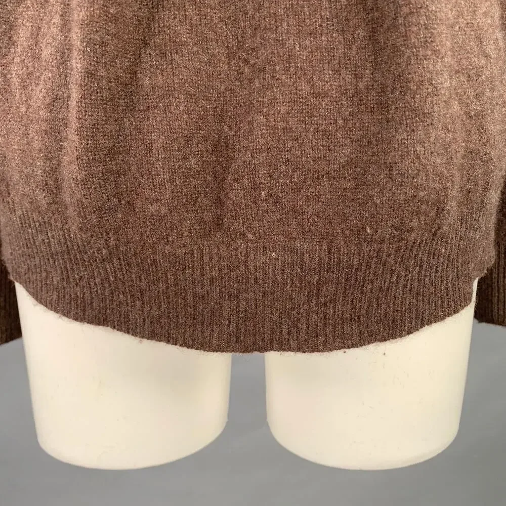 360 CASHMERE Size S Brown Cashmere Crew Neck Pullover